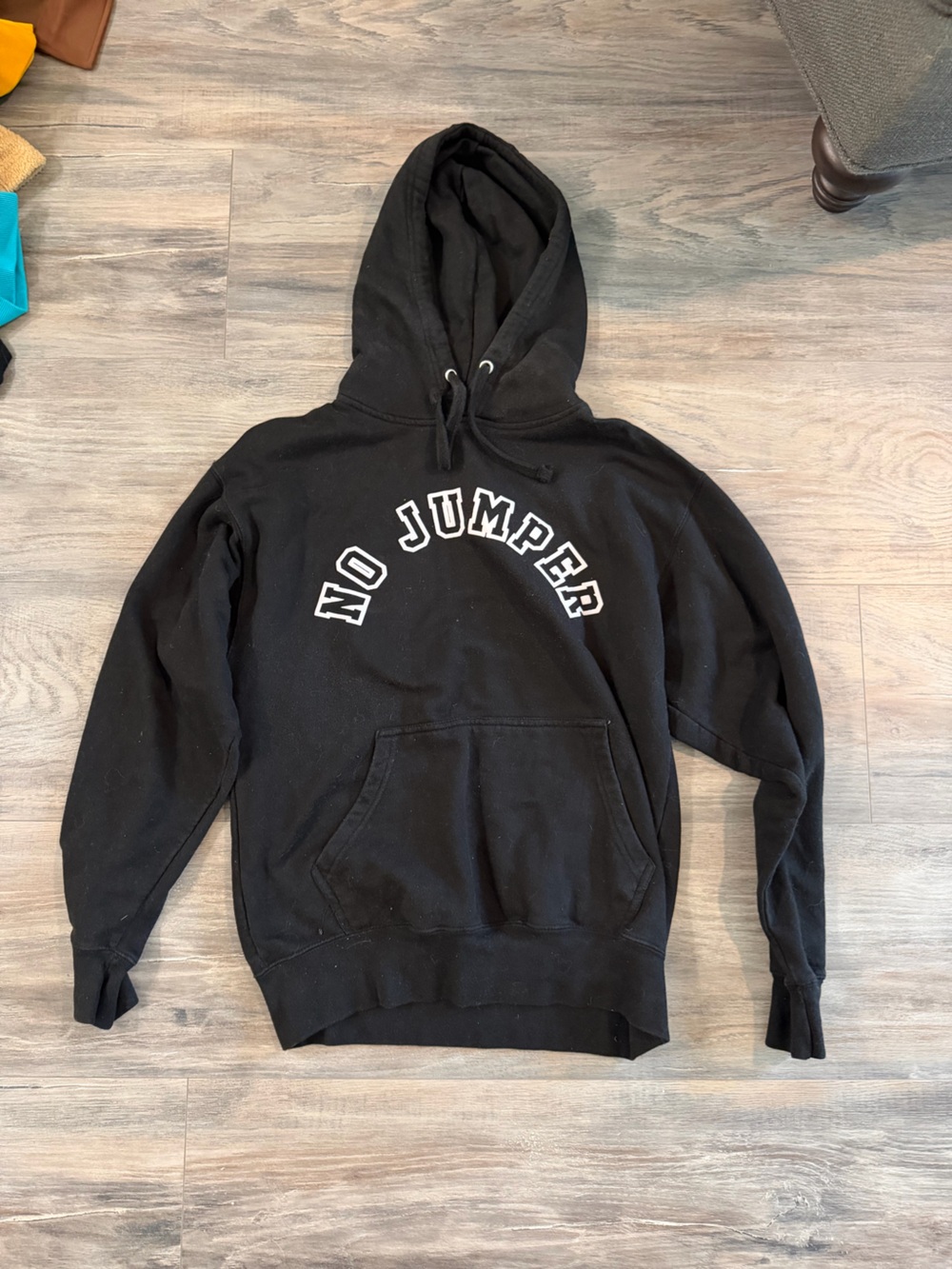 No Jumper Black Pullover Hoodie - Men's Casual Hoodie